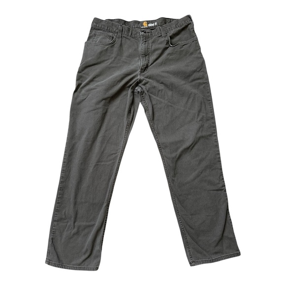 Carhartt Other - CARHARTT RELAXED FIT DARK GRAY STRAIGHT LEG UTILITY WORK PANTS SIZE 36x32